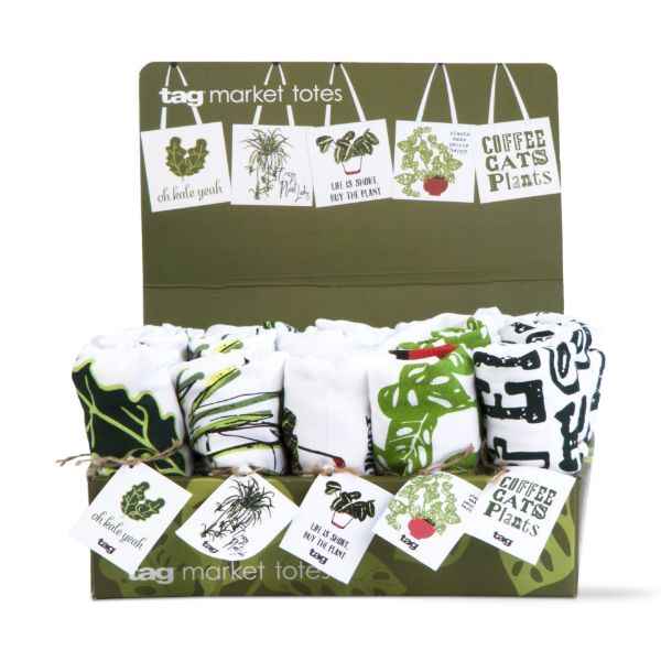 Picture of plants make people happy tote assortment of 25 & cdu - multi