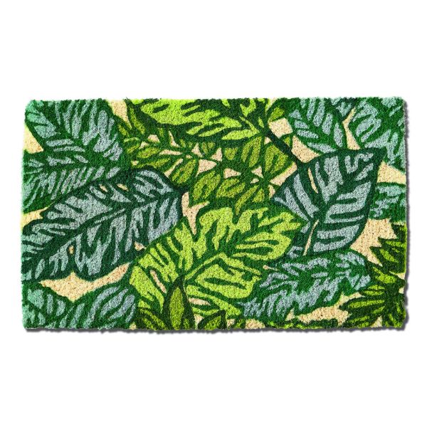 Picture of leaf coir mat - green, multi