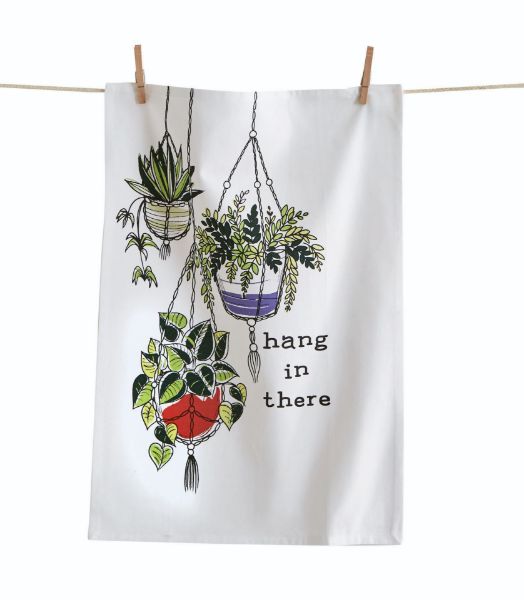 Picture of hang in there dishtowel - multi