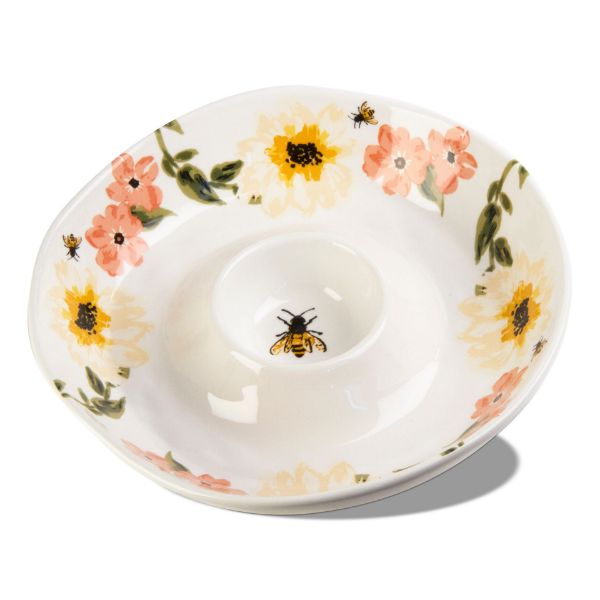 Picture of bee floral chip and dip - multi