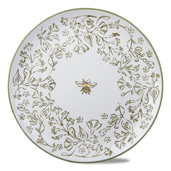 Picture of honeysuckle appetizer plate 8 inch - green, multi