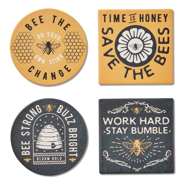 Picture of bee the change coaster assortment of 4 - multi