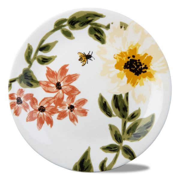 Picture of bee floral appetizer plate - multi