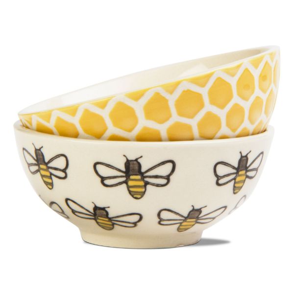 Picture of honeybee stamp dip bowl assortment of 2 - multi