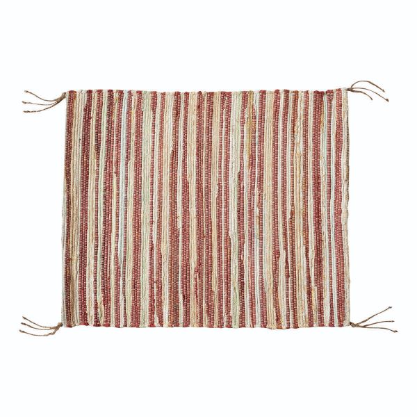 Picture of chindi rug with jute fringe - cinnamon