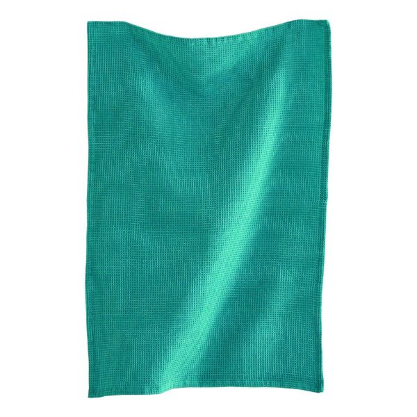 Picture of tag classic waffle weave dishtowel - turquoise
