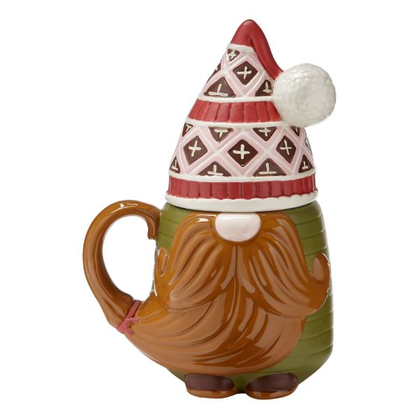 Picture of oskar gnome lidded mug - multi