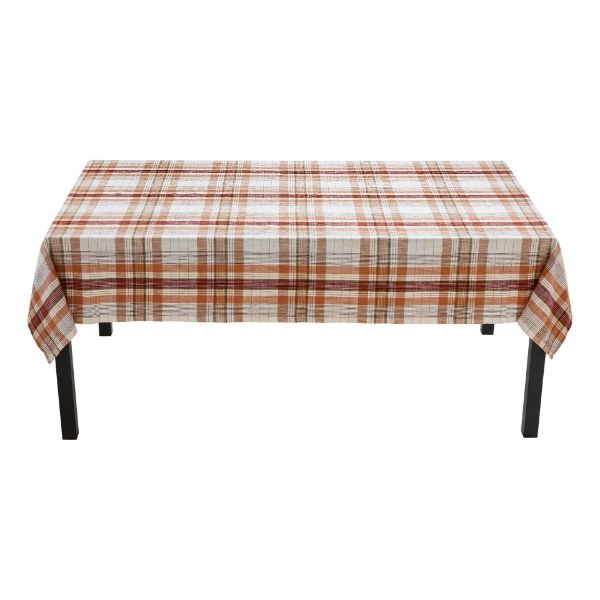 Picture of eva slub weave plaid tablecloth - multi