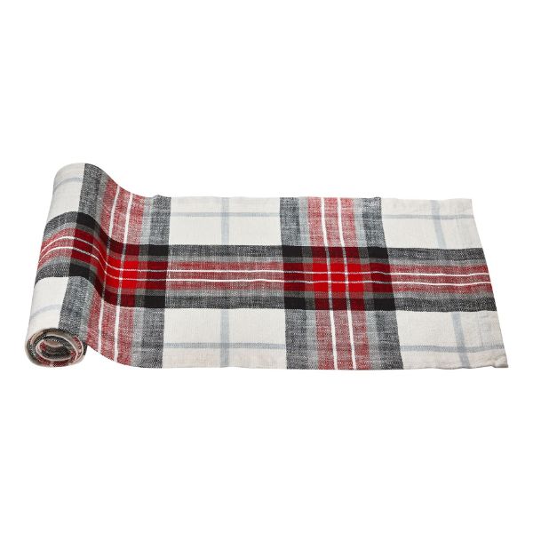 Picture of lodge plaid runner - multi