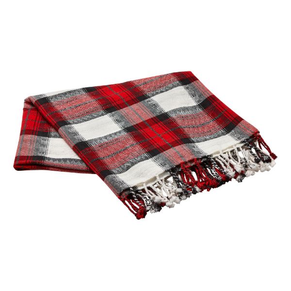 Picture of ember chevron check throw - multi