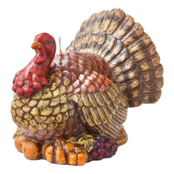 Picture of tucker turkey candle - multi