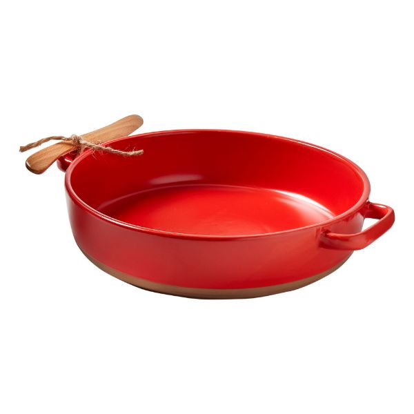 Picture of brie baker spreader set of 2 - red