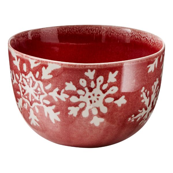 Picture of snowflake bowl - red
