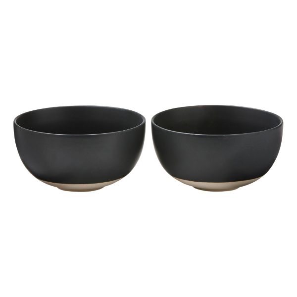 Picture of winter sketch matte bowl assortment of 2 - black