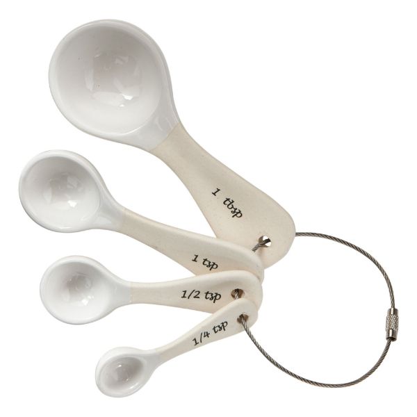 Picture of measuring spoon set of 4 - white