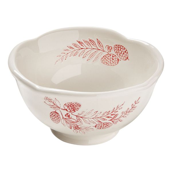 Picture of joy to the world sprig bowl - red