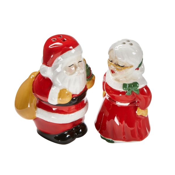 Picture of kissing claus salt & pepper set of 2 - multi