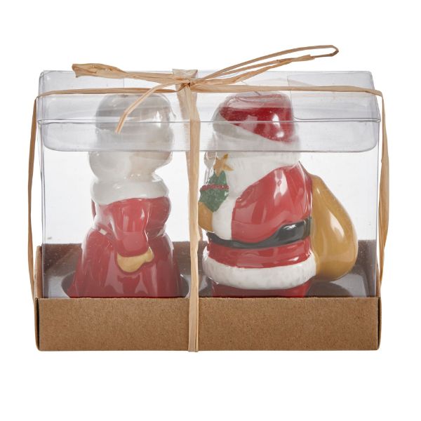 Picture of kissing claus salt & pepper set of 2 - multi