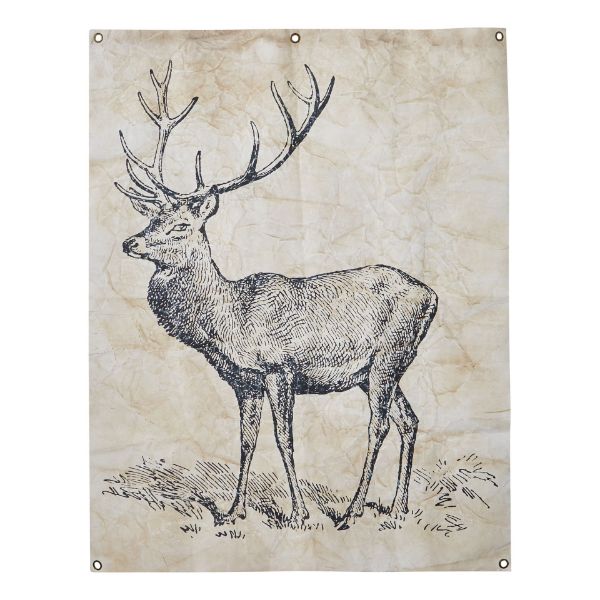 Picture of stag wall art - natural
