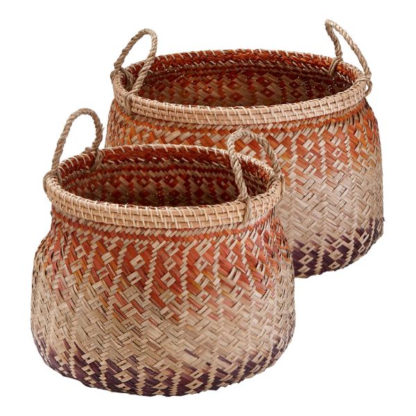 Picture of ombre harvest basket set of 2 - multi