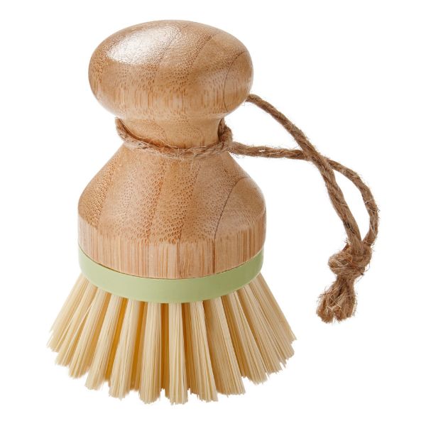 Picture of bamboo handle dish brush - natural