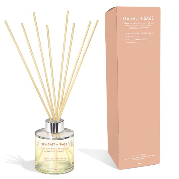 Picture of sea salt & sage reed diffuser - ivory