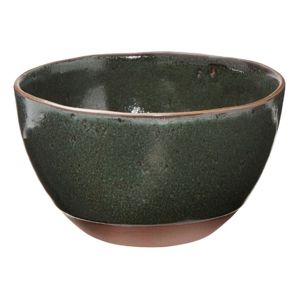 Picture of deep forest matte glaze bowl - dark green