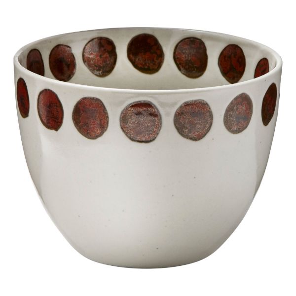 Picture of reactive glaze dot bowl - multi