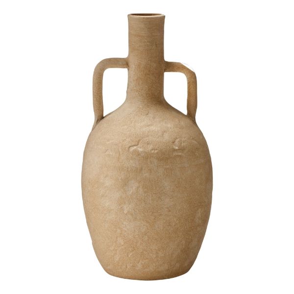 Picture of athena rustic vase large - ochre