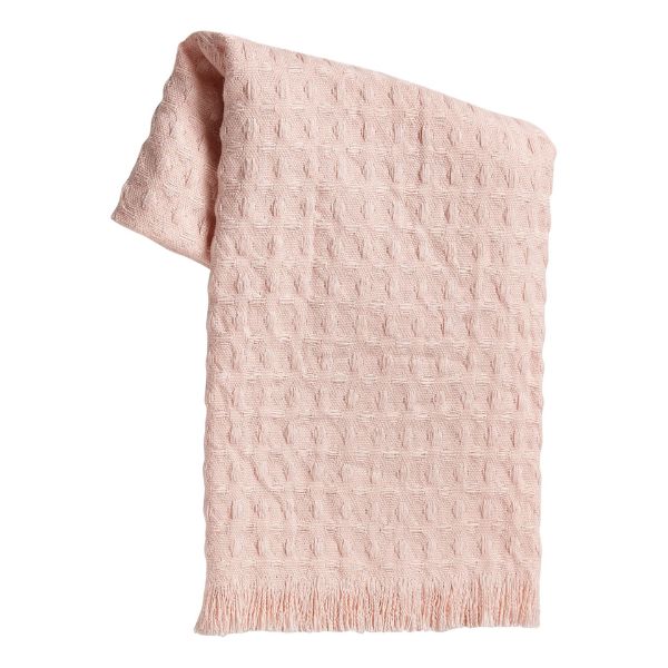 Picture of wellbeing waffle hand towel - blush