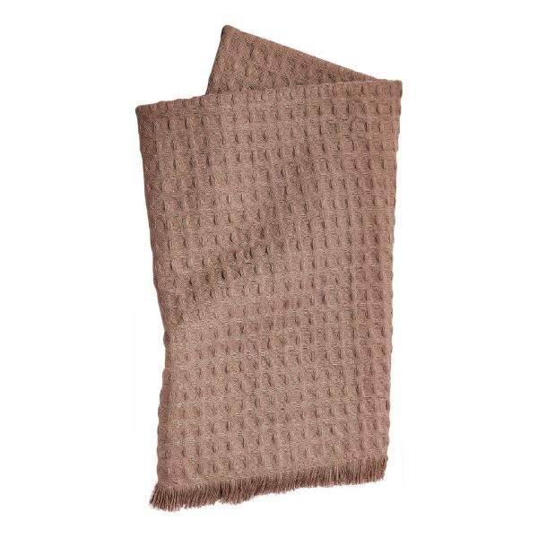 Picture of wellbeing waffle bath towel - latte
