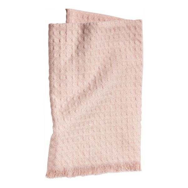 Picture of wellbeing waffle bath towel - blush