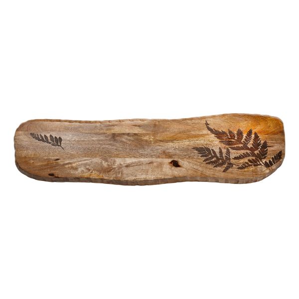 Picture of fern etches serving board & tub caddy - natural