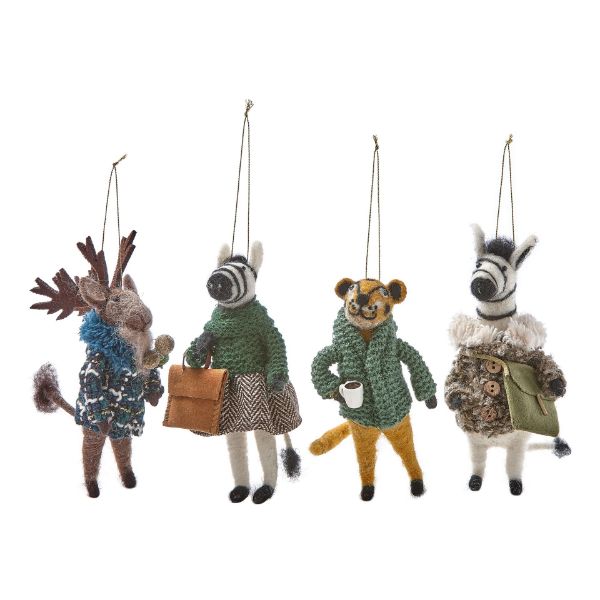 Picture of on the go animal ornamentents assortment of 4 - multi