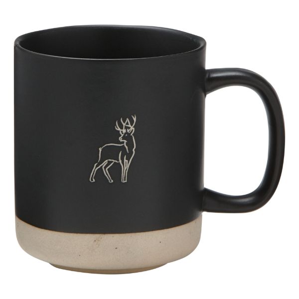 Picture of winter sketch deer mug - black