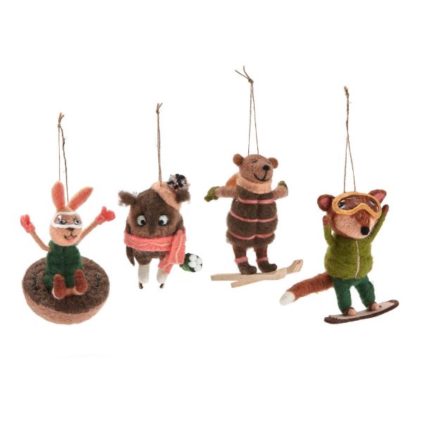 Picture of winter sketches sports ornament assortment of 4 - multi