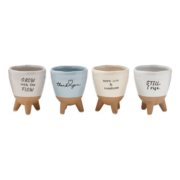 Picture of heartfelt notes planter assortment of 4 - multi
