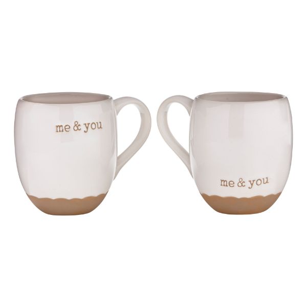 Picture of me & you you & me mug set of 2 - white, multi