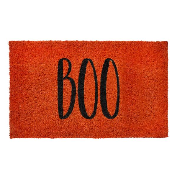 Picture of boo rubber backed mat - orange, multi