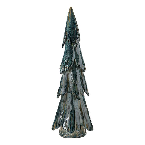 Picture of tall pines ceramic decor large - green
