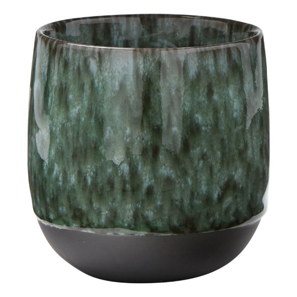 Picture of hot and cold stoneware stemless mug - green