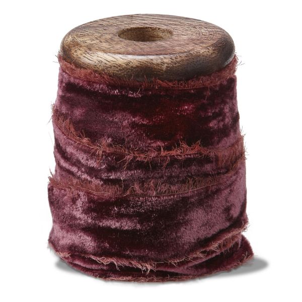 Picture of velvet ribbon spool 20mm/5yd - plum