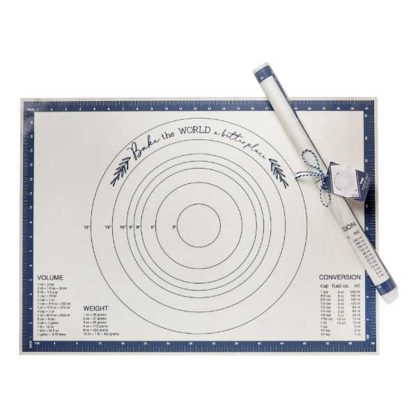 Picture of bake the world pastry mat - blue