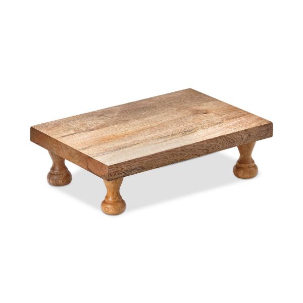 Picture of elevated serving board table riser small - natural