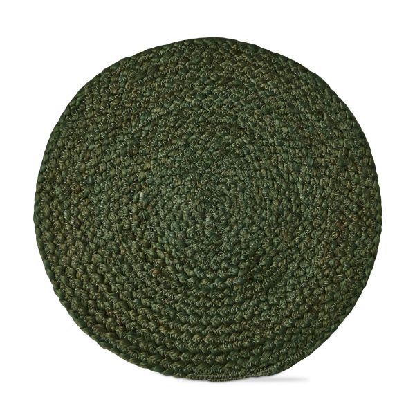 Picture of hemp braided placemat - green