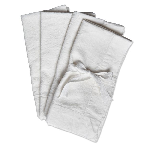 Picture of threads slub napkin set of 4 - white
