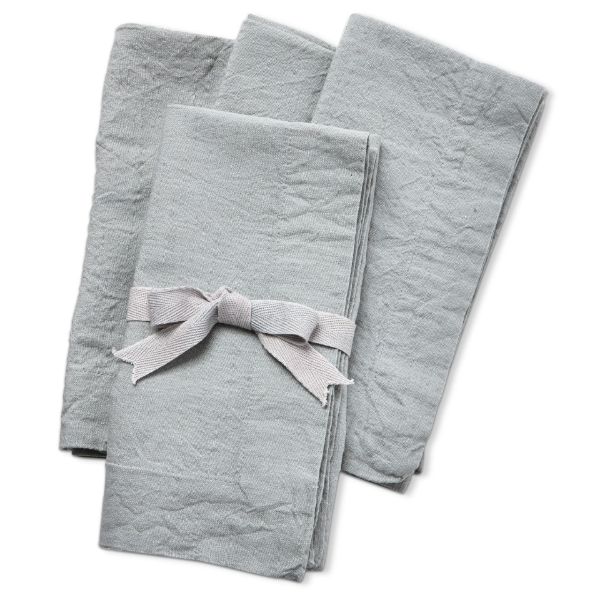 Picture of threads slub napkin set of 4 - light gray