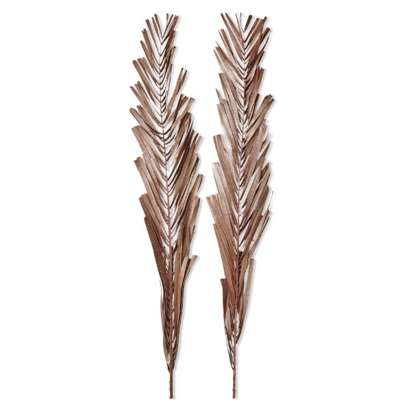 Picture of khajur leaves set of 2 - brown