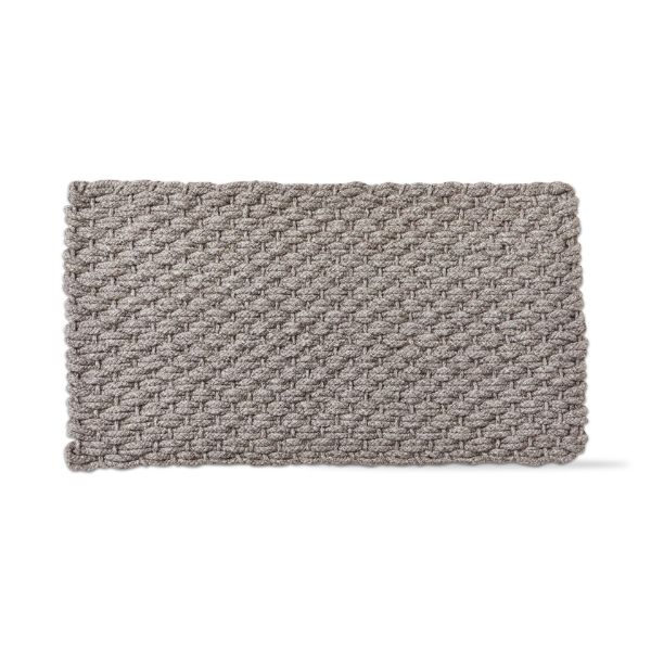 Picture of handwoven doormat light grey solid - light gray