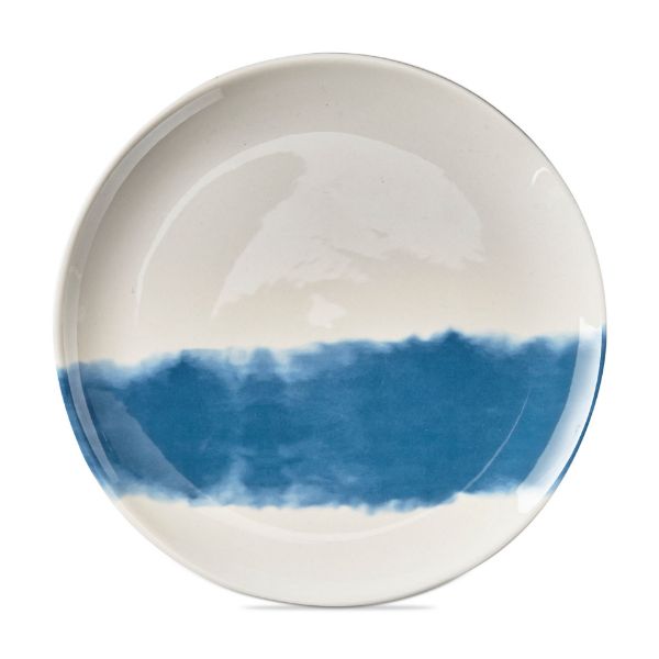 Picture of summer house stripe appetizer plate - blue, multi